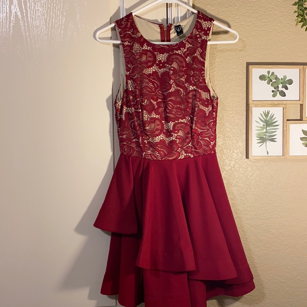 Red mini dress!!